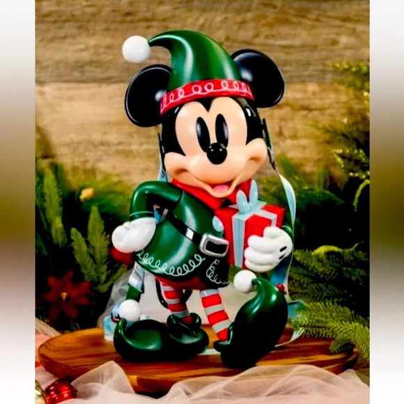 2024 MICKEY ELF DISNEYLAND CHRISTMAS HOLIDAYS POPCORN BUCKET NEW - Picture 1 of 5